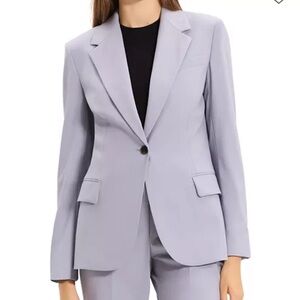 Theory Wool Lynnia Blazer in Harbor Blue size 6